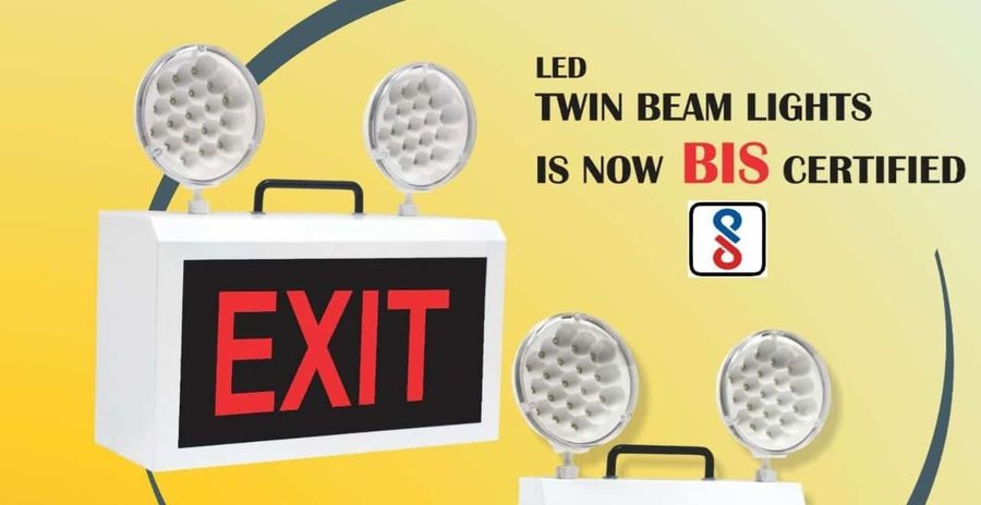 BIS certified LED emergency exit light